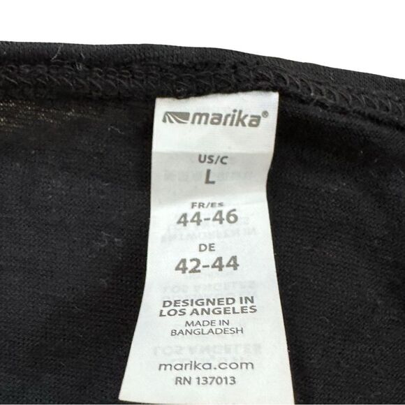 Marika Megan Yoga Pleated Back Tank Black Size Large NWT - Picture 15 of 16